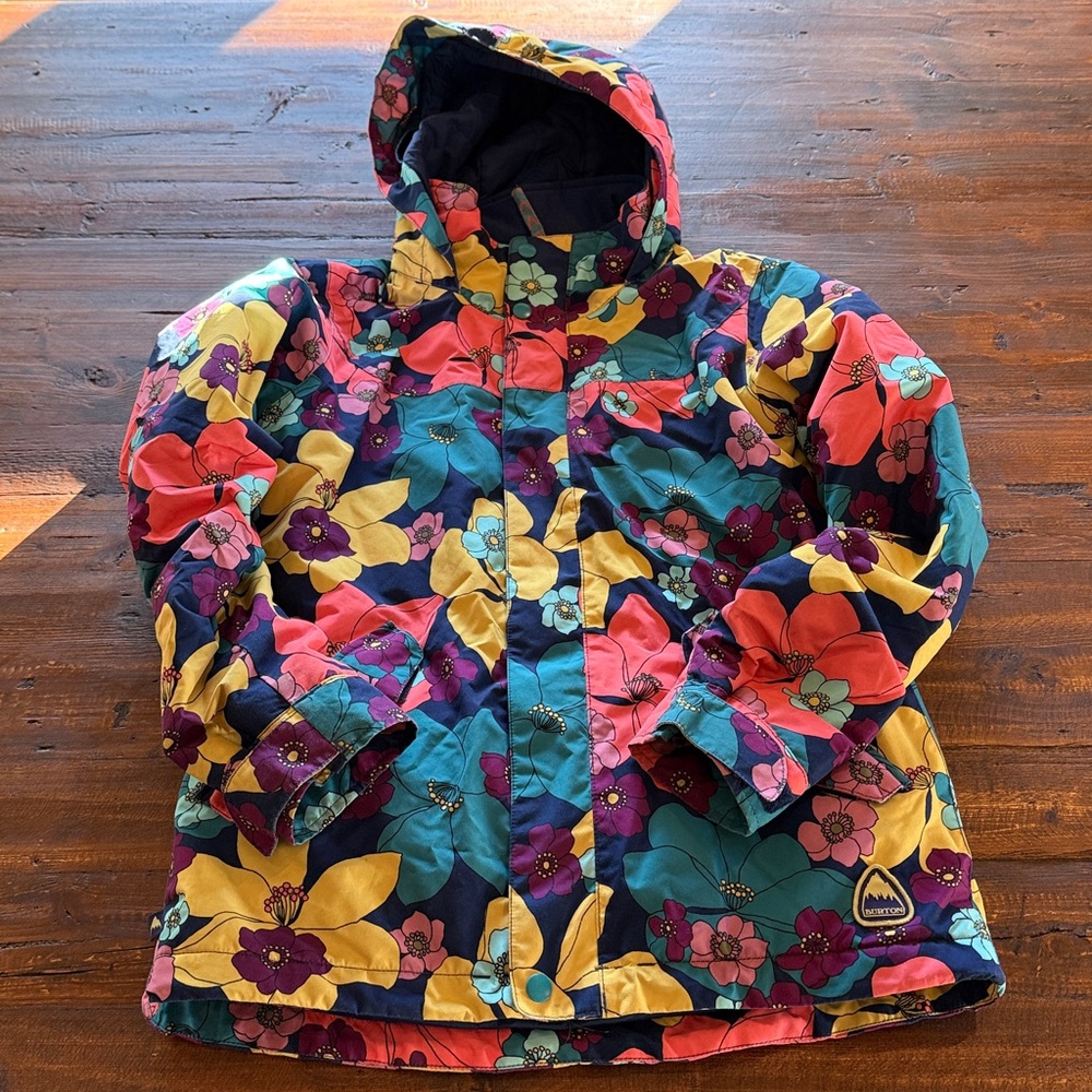 Girl’s Burton Multicolor Floral Winter Jacket size M (10/12) Excellent condition